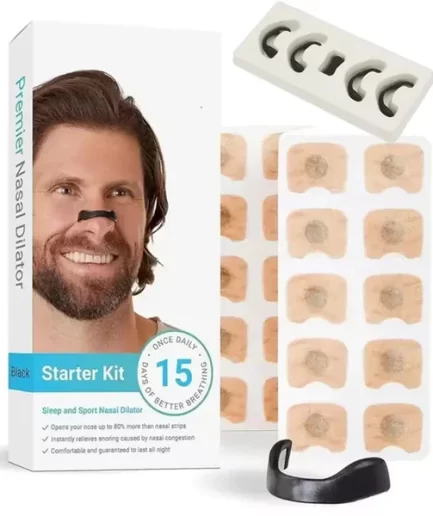Magnetic Nose Strips,Sleepco Nasal Dilator Starter Kit /  Next-Gen BreathIn Nosel Strips / Magnetic Nose Clips