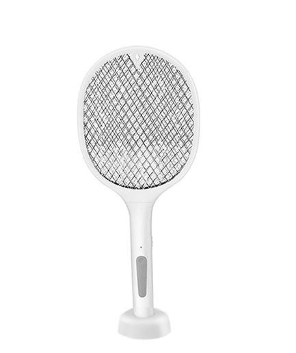 Mosquito Racket Electric Fly Swatter Powerful USB Rechargeable Grid 3-Layer Mesh Home Fly Killer Lamp (Without Box) (random color)
