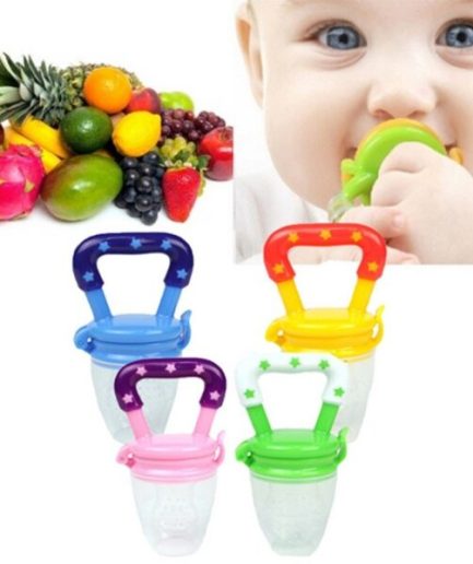 Baby Solid Baby Fruit Pacifier Fresh Fruit Feeder Infant Teething Toy Nibbler Teether Pacifier Safe Silicone Pacifier (random color)