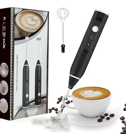 Rechargeable Electric Coffee Mixer Egg Beater Quick Frothing Action
