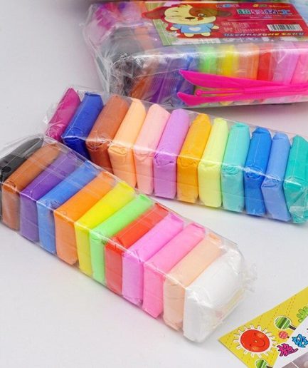 Molding Air dey Clay for kids Super Clay  Clay Multi colors a set