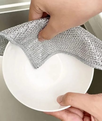 Dish washing Cleaning cloth | Metal Wire Dish washing Rugs for Kitchen Dishes