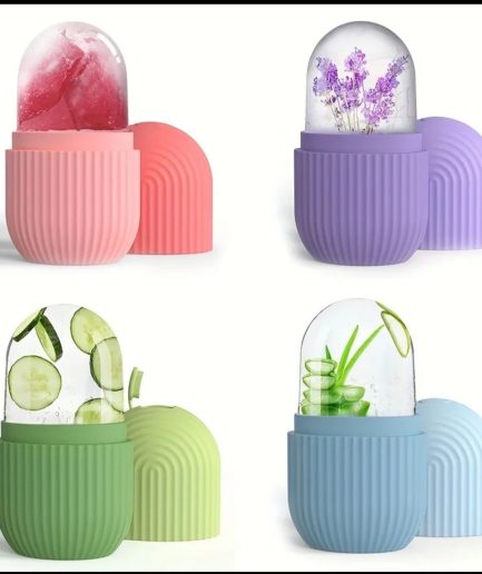 Reusable Facial Ice Roller for Face | Enhance Skin Glow Shrink &Tighten Pores (random color)