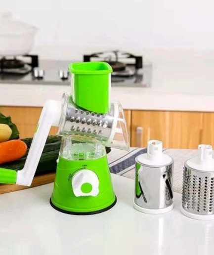 Manual Vegetable Drum cutter Slicer Multifunctional Round Slicer Kitchen Gadget (random color)