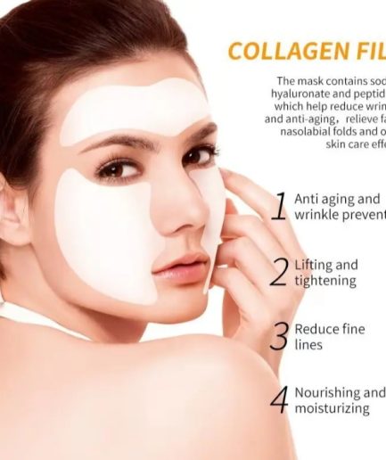 Collagen dissolving Mask for Korean glass skin | collagen filler collagen instant facial mask (Without Box)