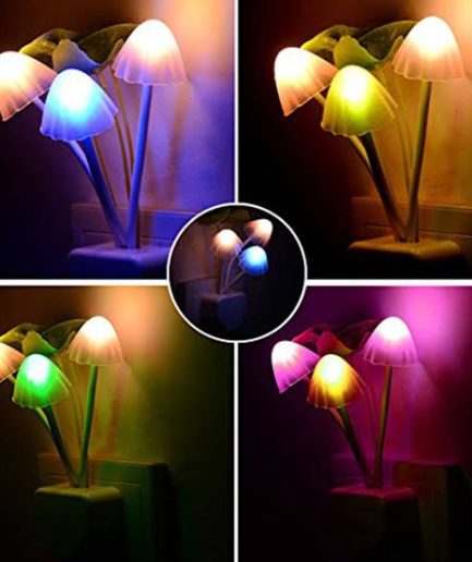 Mushroom Night Light | LED Night Lights | Flower Lamp Bedroom Baby room Lamps For Family, Friend or Kids Gifts (Random colors)