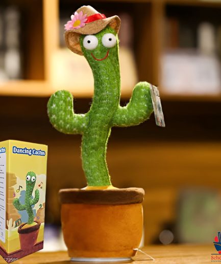 DANCING CACTUS TOY with mufler hat (RECHARGEABLE) (with box)