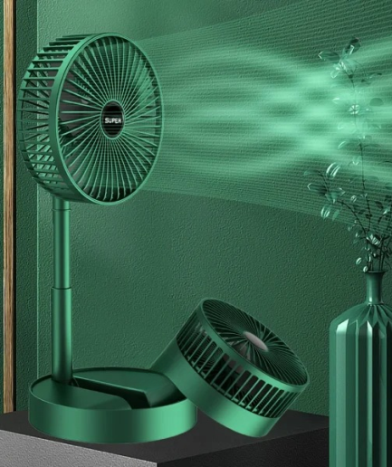 Telescopic Folding Fan Summer Silent Desktop Retractable Fan for Office Bedroom School USB Ventilator (Electric Usb Operated)