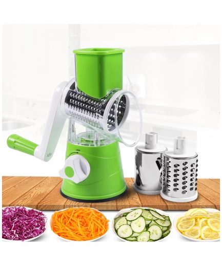 Manual Vegetable Cutter Slicer Multifunctional Round Slicer Gadget Multifunction Kitchen Gadget Food Processor Blender Cutter( random color )
