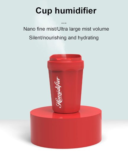 Coke Cup Humidifier Car Home USB Aroma Diffuser Summer Flame Air Coke Cup Cool Mist Bedroom Study Room Mini Humidifier  (random color)