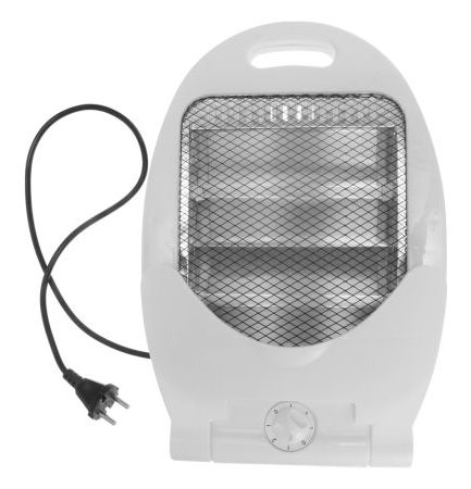 Electric Quartz stove Mini with 2 tubes-800W-2 power levels:   800W. Anti-tip, thermal protection