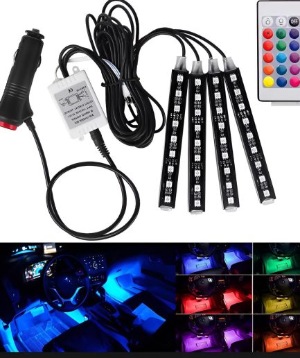 Interior light (with remote) 36 led RGB LIGHT strip Without button for bike/car/jeeb and all vehicles  (With Box Packing)