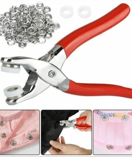 Metal Hand Press Tich Button Machine with 25 Button