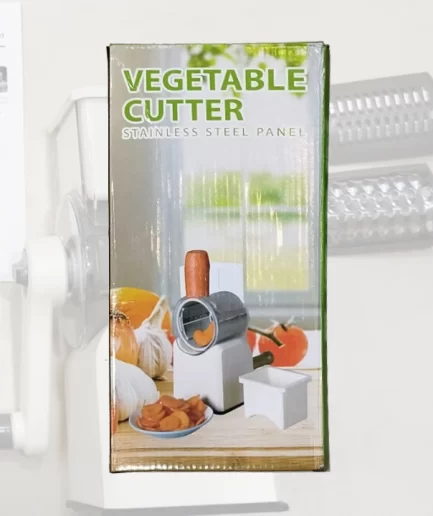 Vegetable Cutter Stainless Steel | Manual Vegetable Cutter Slicer & Grater | Multi-Functional Kitchen Gadget ( Random Color )