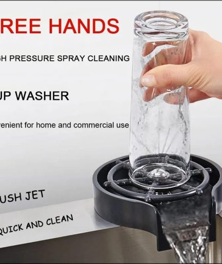 Glass washer - Glass washer for kitchen - Glass Rinser Cup Bottle Washer Cleaner for Kitchen Sinks, Kitchen Sink Accessories Attachment Stainless