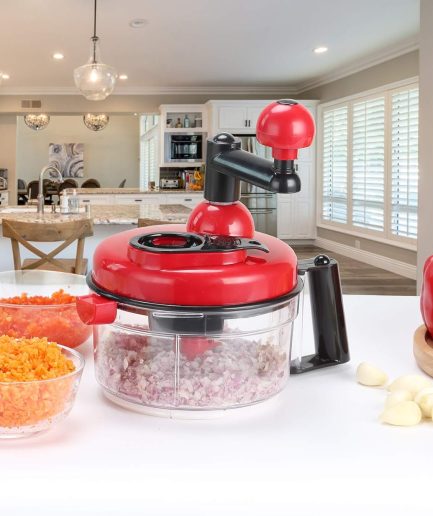 Manual Hand Multifunction Speedy Vegetable Quick chopper | Quick Chopper Vegetable - Onion Chopper | Kachomer Salad Machine ( random color )