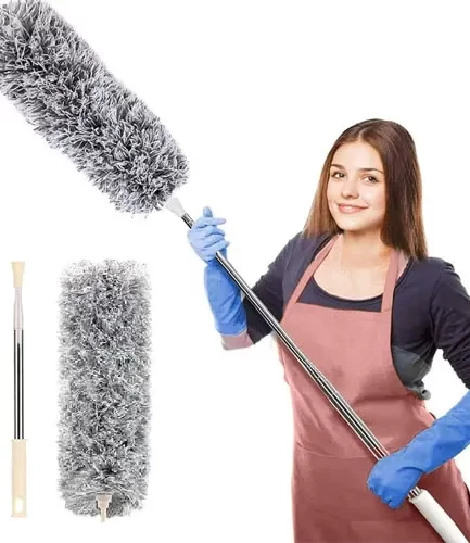 Extendable Telescope Microfiber Duster Long Handle For Cleaning Dust, Dirt And Stains Fan duster high quality