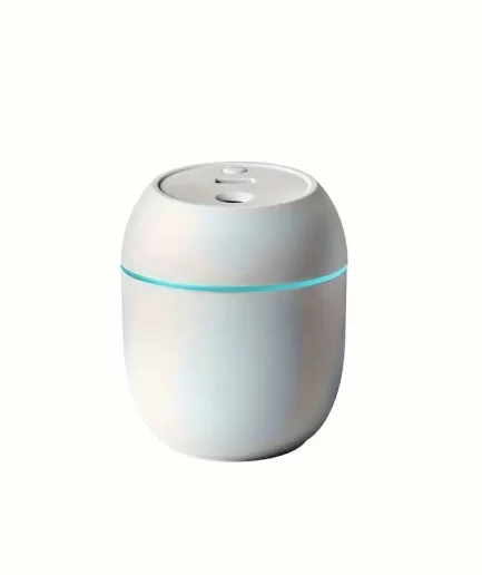 Humidier with Warm LED Outline USB Portable Air Humidifier  Essential Oil Diffuser Modes Auto Off With LED Light For Home Car Mist Maker Face Steamer Car Air Fresheners