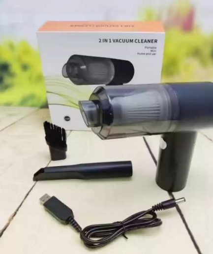 Portable 2 In 1 Mini Home And Car Vacuum Cleaner