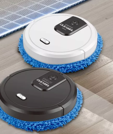 3 In 1 Electric Sweeper Floor Mop Cordless Vacuum Robot With Wet Dry Mopping Smart Spray Mini Washing Cleaners For Home Cleaning (random color)