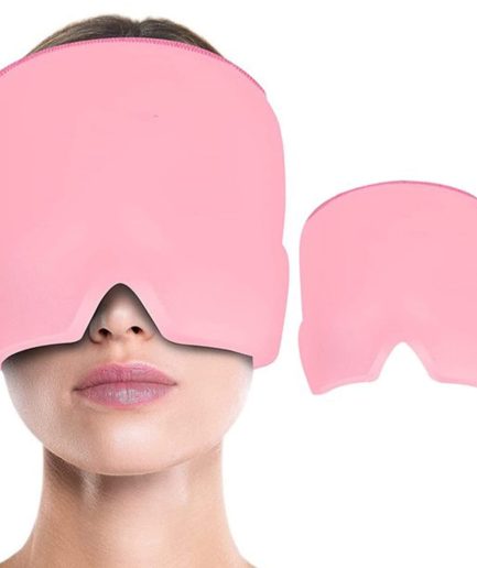 Headache Relief Hat for Migraine Relief, Tension, One Size Fits All Headache Cap with Reusable Ice Gel Pack for Puffy Eyes, Stress Relief ( Random Color )