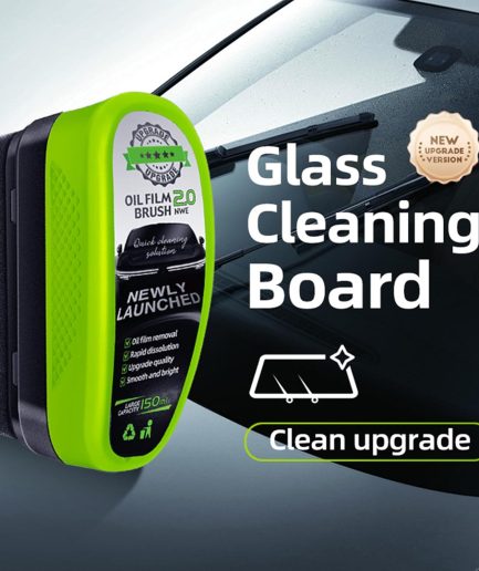 1Pc Oil Film Brush 2.0, Clear Vision Glass Cleaner, Clearview Shield Clear Vision Windshield Cleaner, Car Windows (With extra liquid)