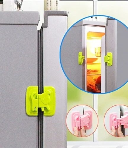 01 PCs Cute Dog Shape Cartoon Cabinet Door Child Safe Lock Refrigerator Toilet Baby Safety Tools | Refrigerator Lock | Lock For Cabinet - Random Color