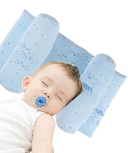 Soft Head Shaping Newborn Pillow for Flat Head Prevention, Breathable & Portable Infant Cushion - Baby Head Shaping Pillow - Adjustable Newborn Baby Head Shaping Pillow ( Random Color & Design ) - Without Box