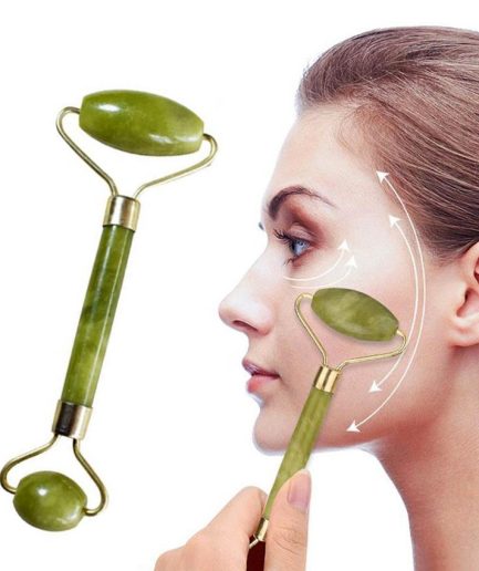 Flawless Jade Roller With Stone (Marble)