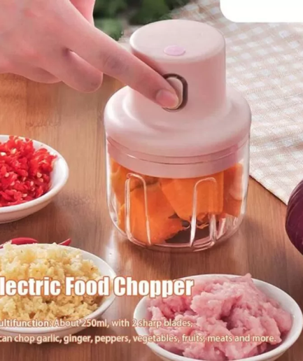 (250ml)  Single Bowl USB Rechargeable Mini Grinder Food Chopper