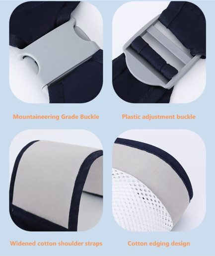 Baby Carrier, Ergonomic Baby Strap one Shoulder Labor-Saving Polyester Baby Half Wrapped Sling (Random Color)