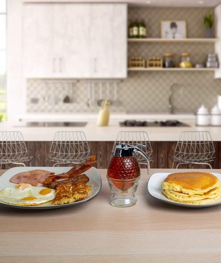 Honey Dispenser Juice Syrup Pot Jar For Kitchen Bee Drip Storage 200ML