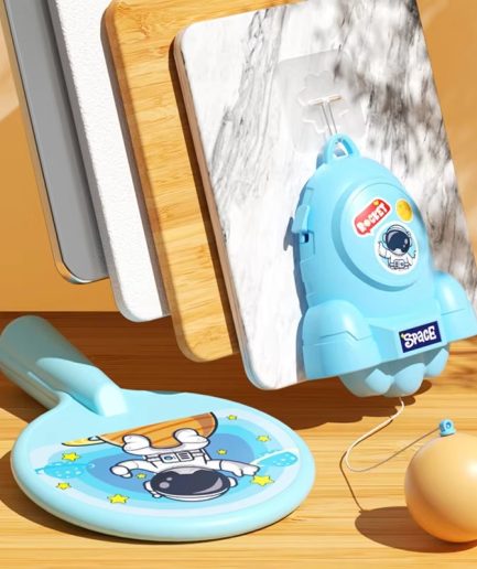 Hanging Ping Pong Game Set – Table Tennis Self Training Kit with 2 Rackets & Practice Ball, Parent-Child Interactive Kids Sports Toy (Random Color)