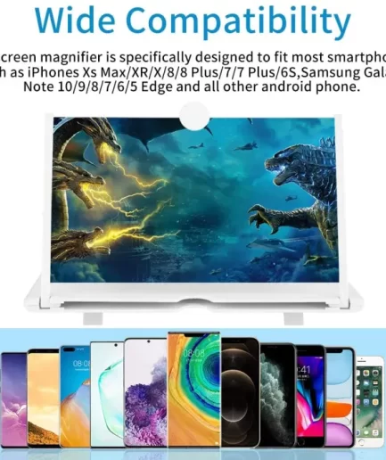 F3 Mobile Screen Magnifier | Enlarged Mobile Screen Amplifier Large Screen Eyes Protection (Random color)