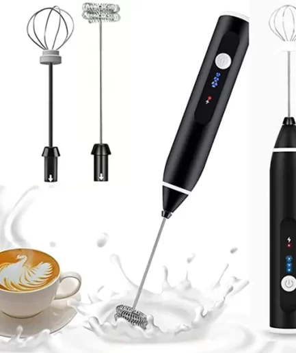 Rechargeable Electric Coffee Mixer Egg Beater Quick Frothing Action