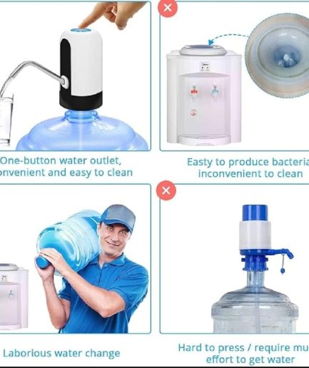 Electric Water Dispenser Portable Automatic Electric Water Pump Drinking Bottle Switch USB Rechargeable Water Pump Machine