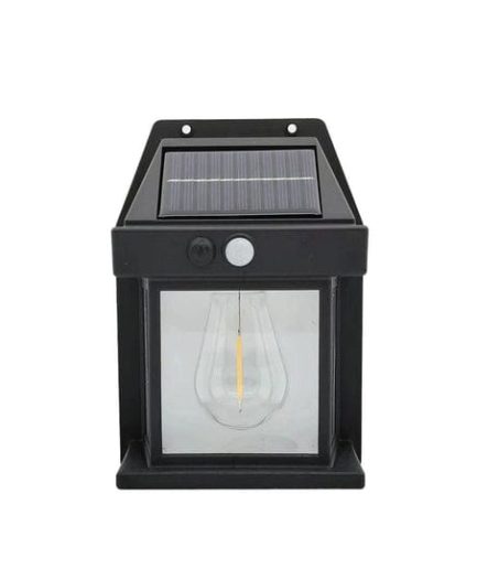 Solar Tungsten Filament Wall Lamp – Outdoor Intelligent Induction Light for Garden, Courtyard & Villa