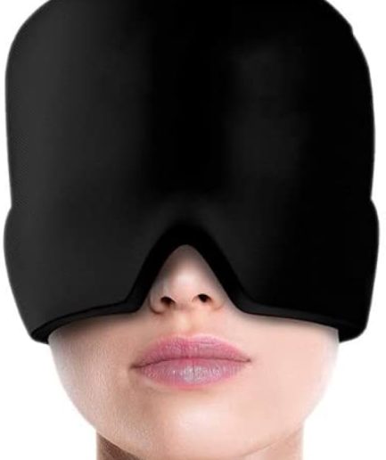 Headache Relief Hat for Migraine Relief, Tension, One Size Fits All Headache Cap with Reusable Ice Gel Pack for Puffy Eyes, Stress Relief ( Random Color )
