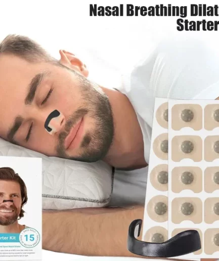 Magnetic Nose Strips,Sleepco Nasal Dilator Starter Kit / Next-Gen BreathIn Nosel Strips / Magnetic Nose Clips