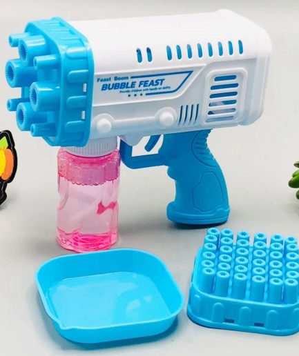 Bubble Bazooka Pro: Electric 2-in-1 Rocket Bubble Gun — Fast Bubbles for Parties, Beach & Backyard Fun