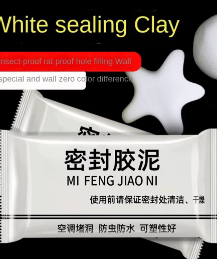 Wall Hole Sealant Strong Adhesive Diy Sealant Clay Air Conditioning Hole Repair Cream Mud - Sealant Mud, Clay Repair Glue Pipe Sealing Fireproof Caulking Repair Mud Hole, Hole Filler - 01 PCs