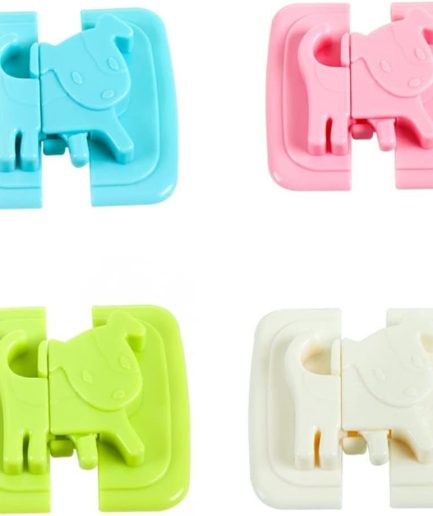 01 PCs Cute Dog Shape Cartoon Cabinet Door Child Safe Lock Refrigerator Toilet Baby Safety Tools | Refrigerator Lock | Lock For Cabinet - Random Color