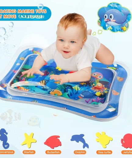 Sale Inflatable Leakproof Water Mat For Kids / Inflatable Tummy Time Mat - Random Color